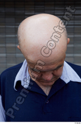 Head Man White Casual Average Bald Street photo references